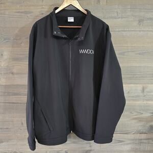 Apple WWDC 2014 Jacket XXL Black Soft Shell WWDC14 14 Back Made USA Developer